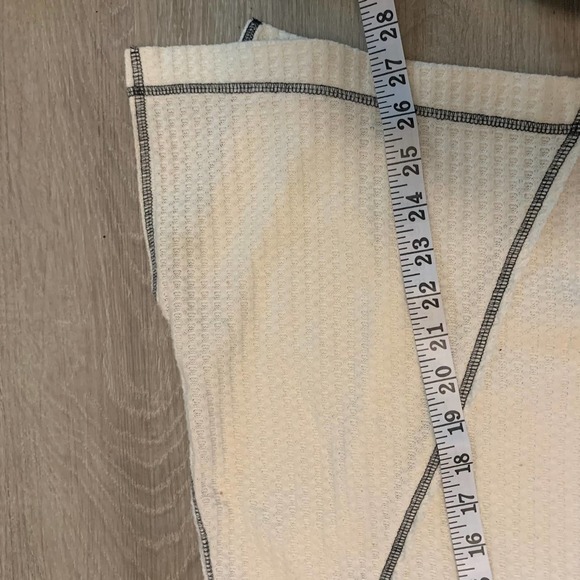 WE The Free People Oversized Waffle Knit Shirt Animal Print Ivory Size XS - Picture 12 of 12